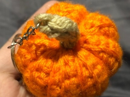 Pumpkin keychain